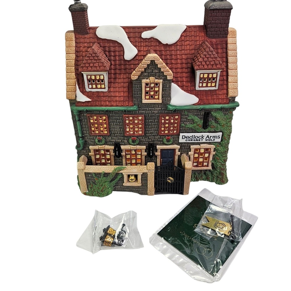 Department 56 Dedlock Arms Dickens Village Lit House Xmas 57525 New Dept 56 Vtg